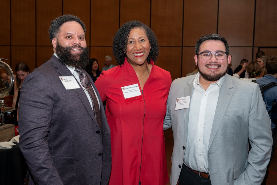 Dorri McWhorter with two other guests