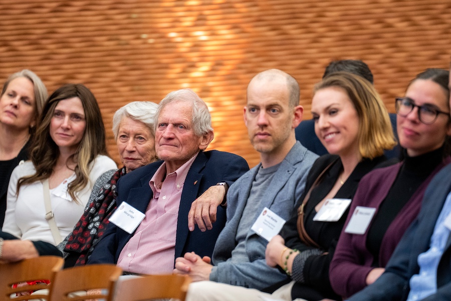 Audience members at the awards ceremony