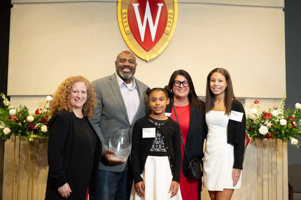Jennifer Mnookin with Marcus Carpenter and his family